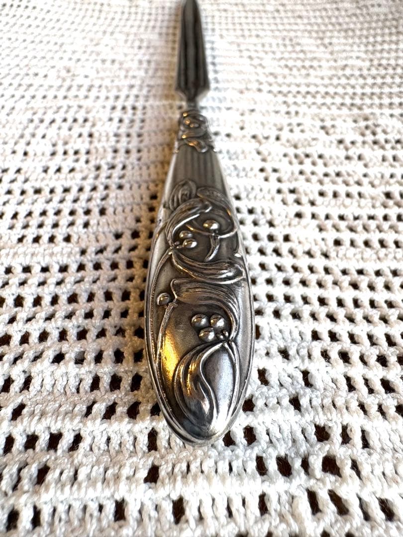 ♡ フランスアンティーク　レターオープナー　ヤドリギ　シルバー　アールヌーボー