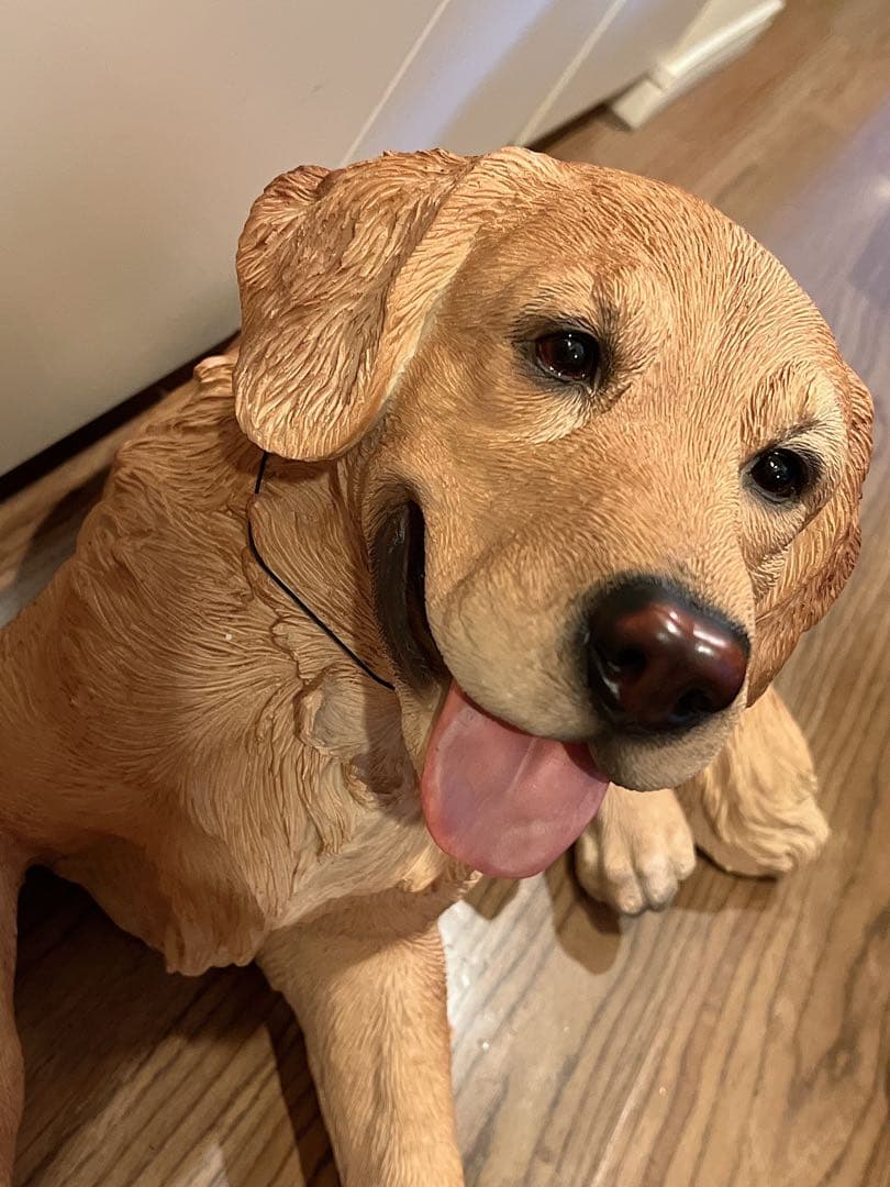 ※かつゴールデンレトリバー犬 オブジェ置物オーナメント実物大本物そっくり