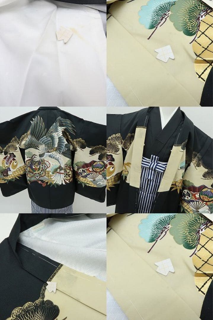 マリン✺未着用 七五三 ５歳 男児 8点セット 着物 C3