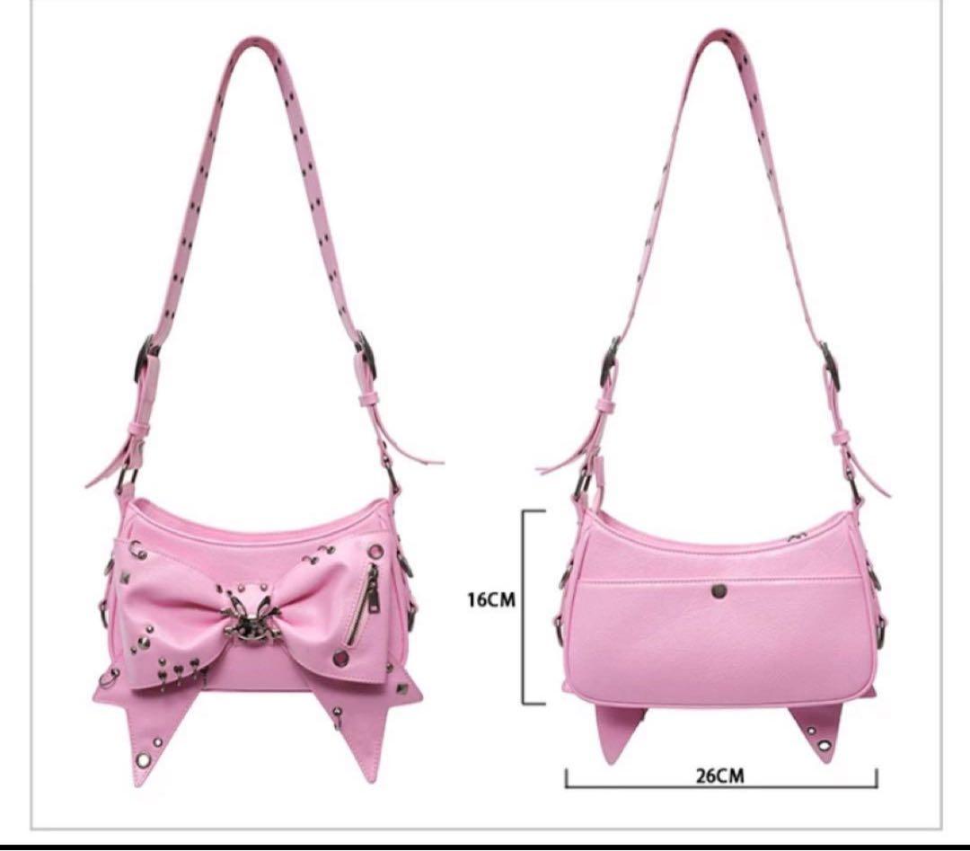 CFIERCE リボン　ショルダーバッグ　ピンク　newjeans xg