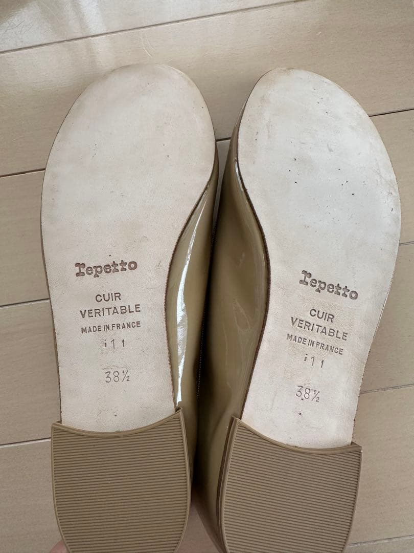 未使用Repettoレペットエナメルバレエシューズ サンドリオン38.5