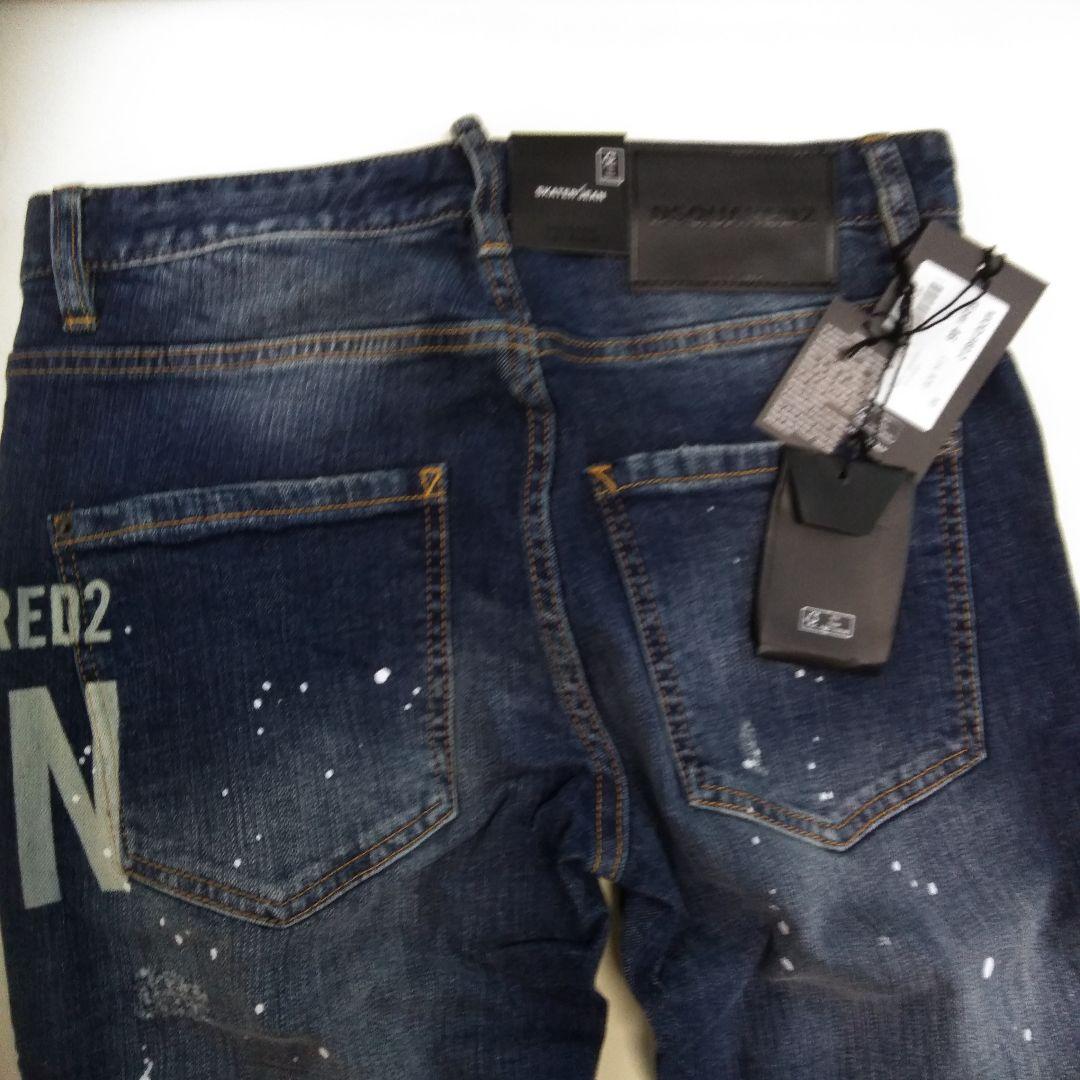 DSQUARED2 ダークブルースリムフィットデニム 46