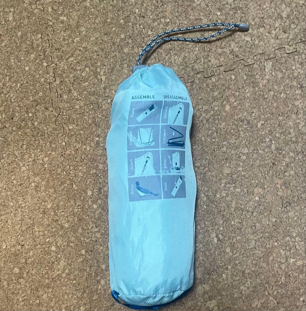 エーライト メイフライチェア 水色 オリジナル ゆるキャン△ コンパクトチェア