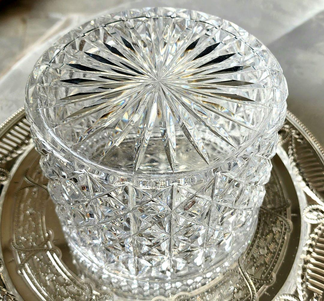 ヴィクトリアン ビスケットボックス ビスケットバレル リボン アンティーク