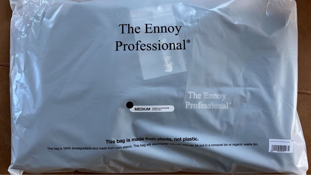 ENNOYスタイリスト私物 PADDED NYLON HOODIE　BLACK