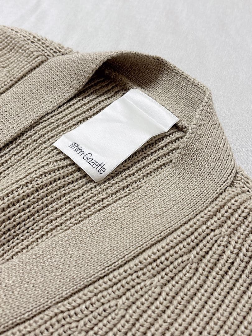 完売品✨オールシーズンWhim Gazette リネンニット　ビッグカーディガン