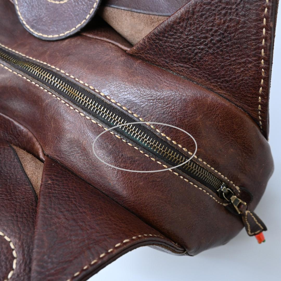 47976★年 アンリークイール ショルダーバッグ ベジタブルタンニン 牛革