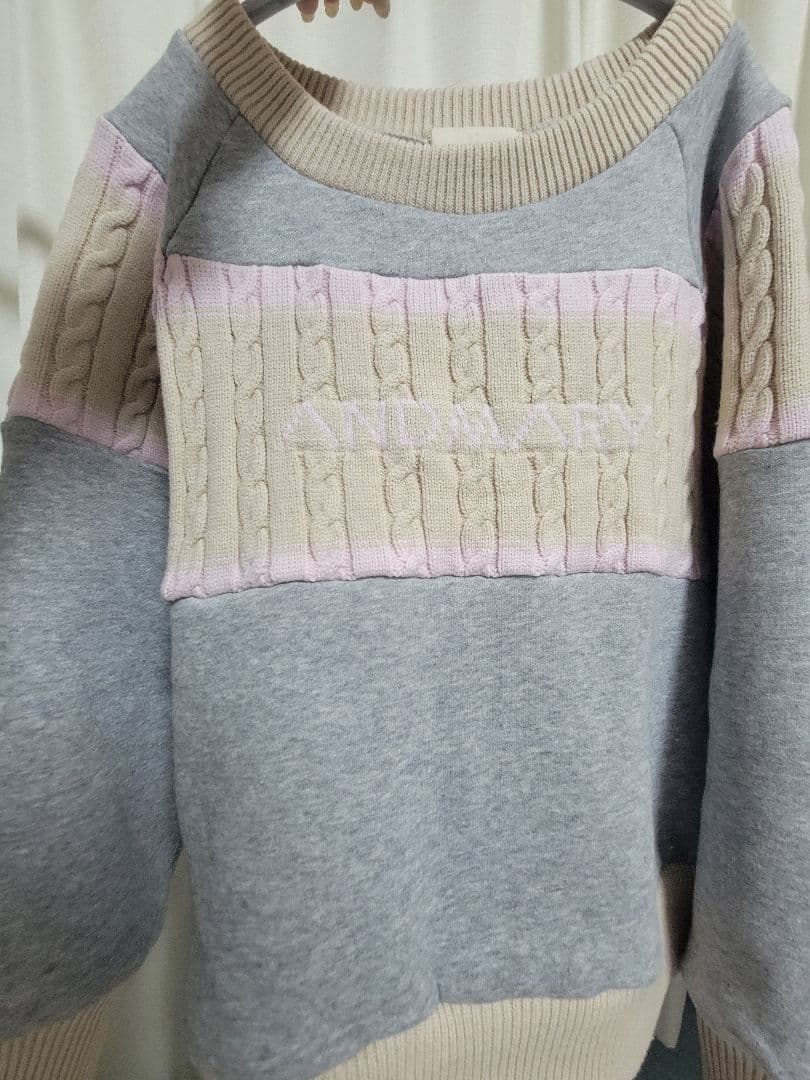 トップス ANDMARY / Logo loose sweat