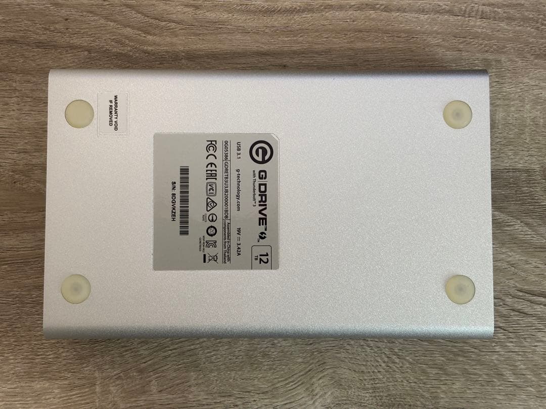 G-DRIVE 12TB Thunderbolt 3 外付けHDD