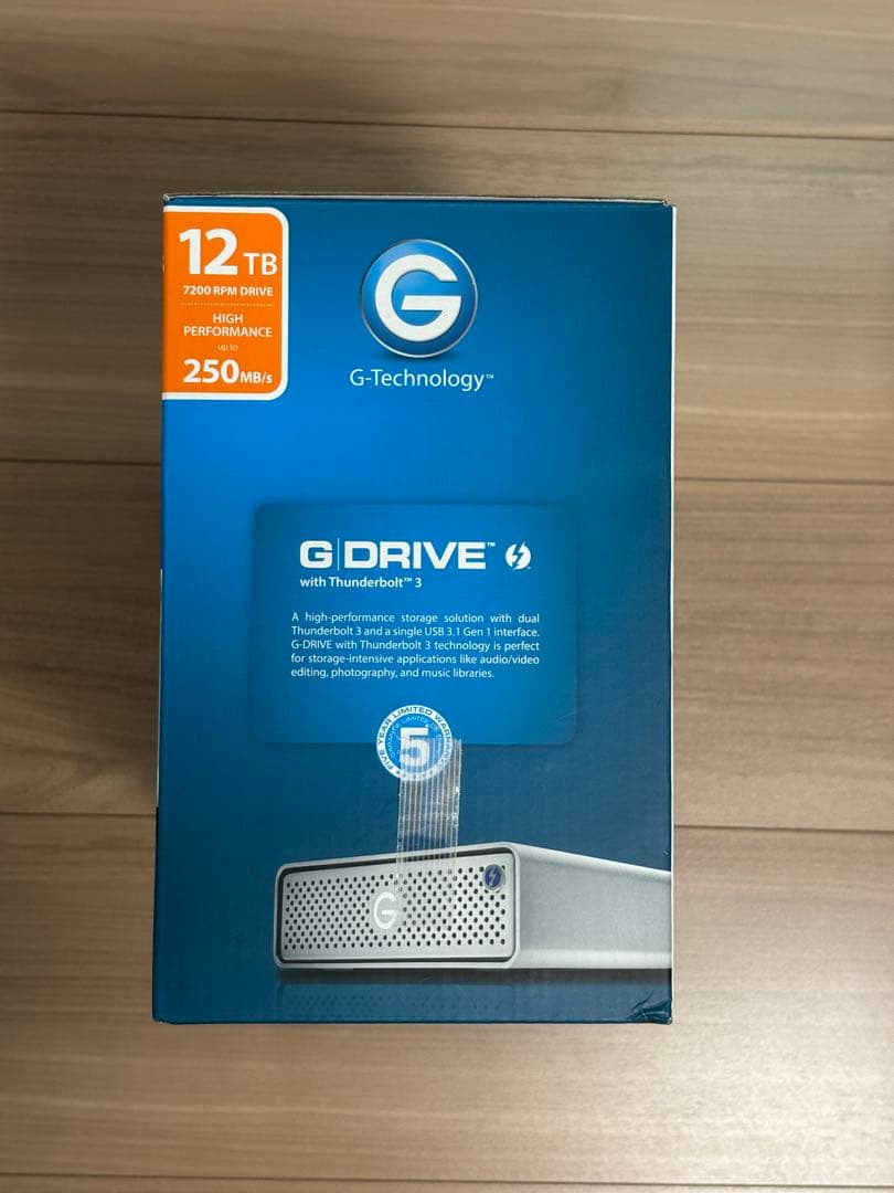 G-DRIVE 12TB Thunderbolt 3 外付けHDD