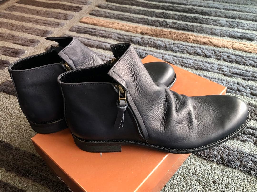 【週末限定値下】【新品未使用品】ARGISアルジス サイドジップブーツ本革41