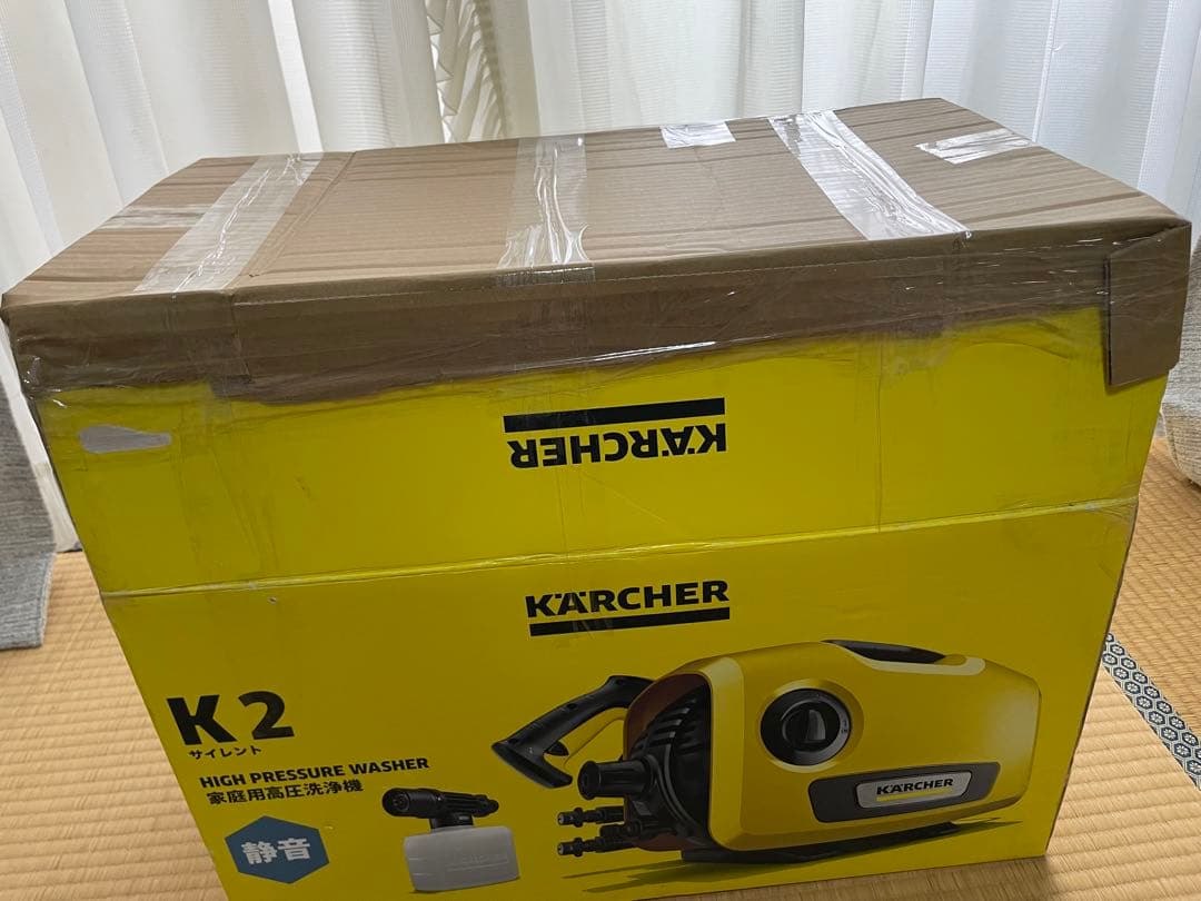 KARCHER 高圧洗浄機 K2 本体　別売りの自吸用ホースとフィルター