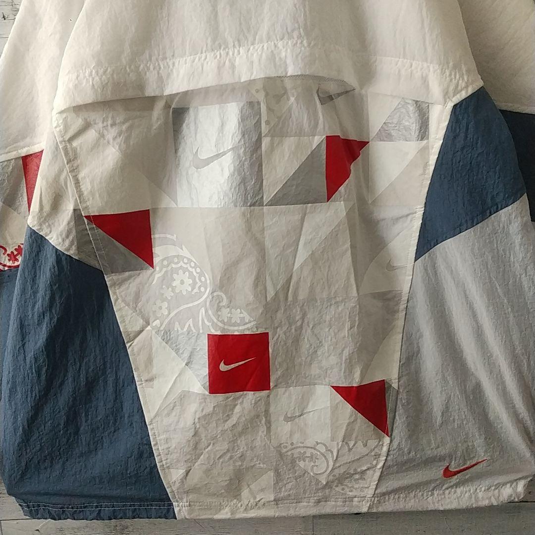 希少デザイン☆ナイキ 刺繍 ペイズリー クレイジーパターン ナイロンジャケット