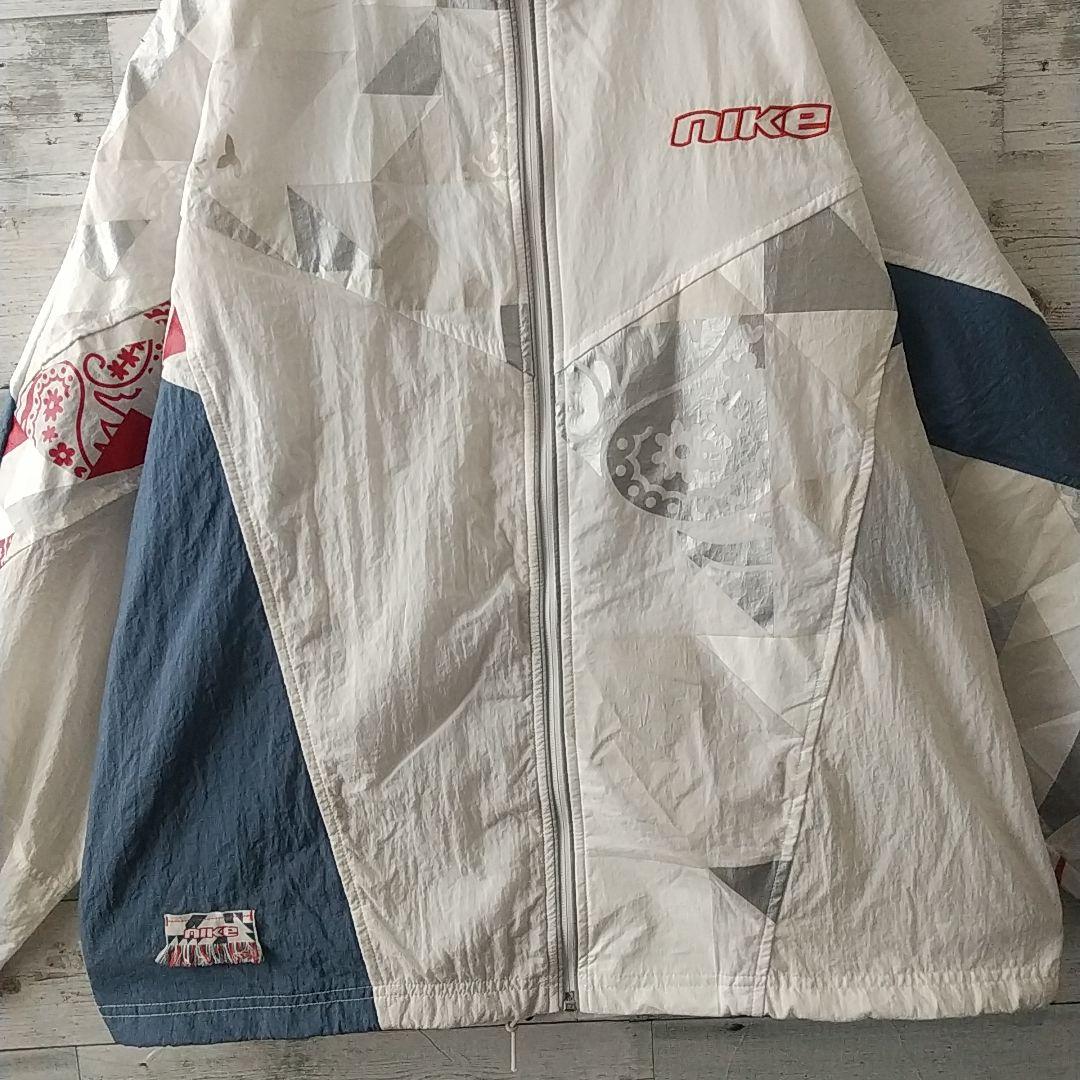 希少デザイン☆ナイキ 刺繍 ペイズリー クレイジーパターン ナイロンジャケット