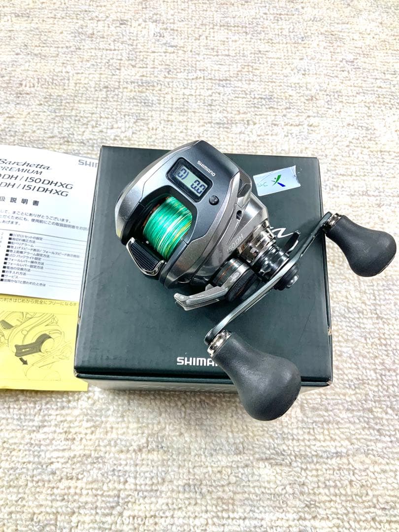 シマノ 24 バルケッタプレミアム 150DH (右巻き・ダブルハンドル)超美品