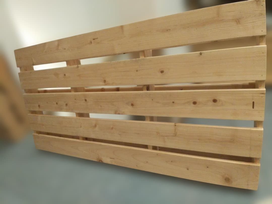 国産天然ひのきパレットベッド シングル 連結用コの字金具付き