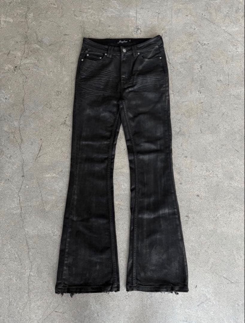 パンツ Hand Waxed Flared Denim W28