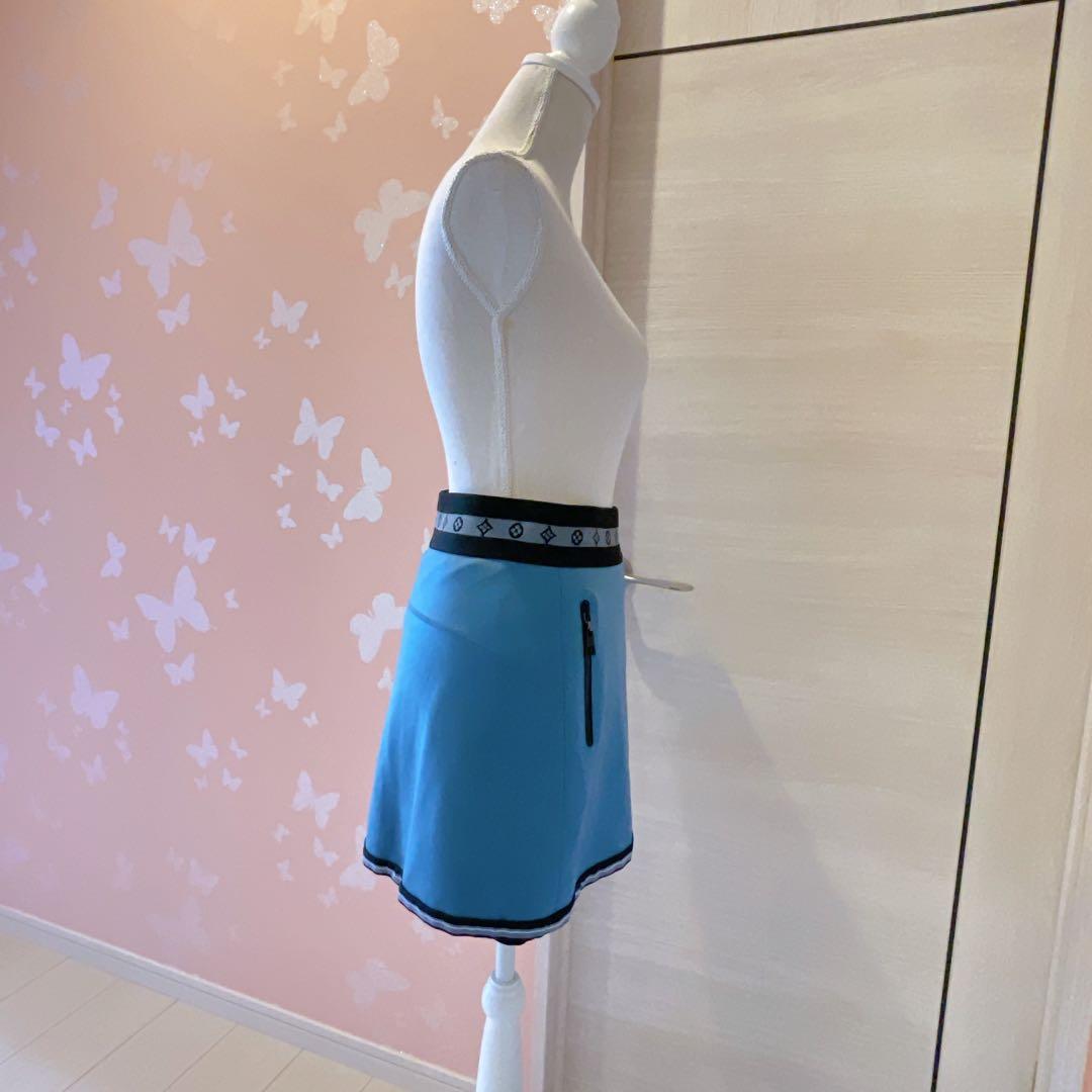 ルイヴィトン テクニカルジャージーテニススカート 1AAAKI ブルー スコート