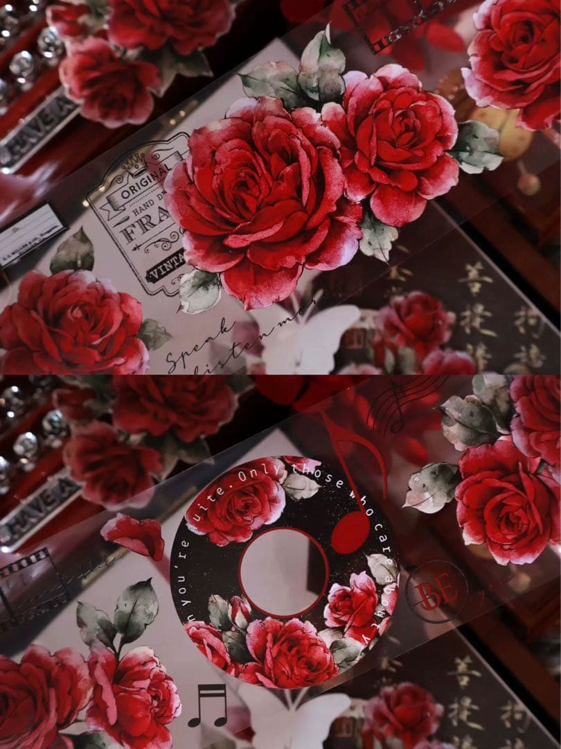 壹洱原创《旧日红笺》海外マスキングテープ　マステ 【2563】