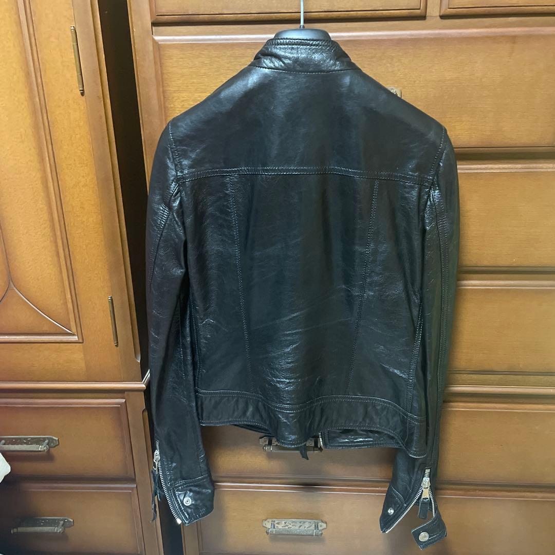 D&G ブラックレザー シングルライダース Mサイズ