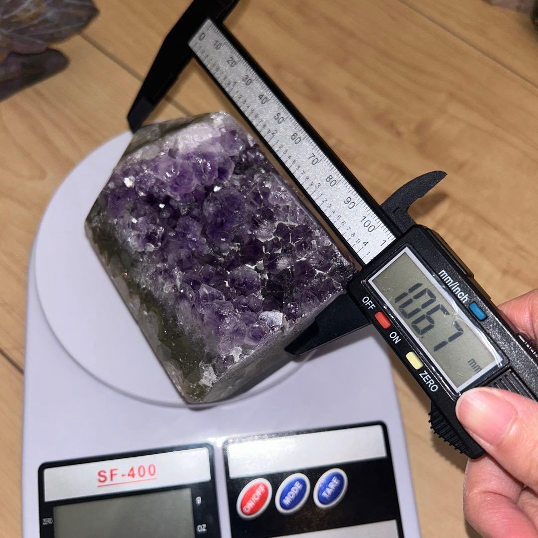 アメジスト タワー bigサイズ 870g 結晶ザクザク 天然石