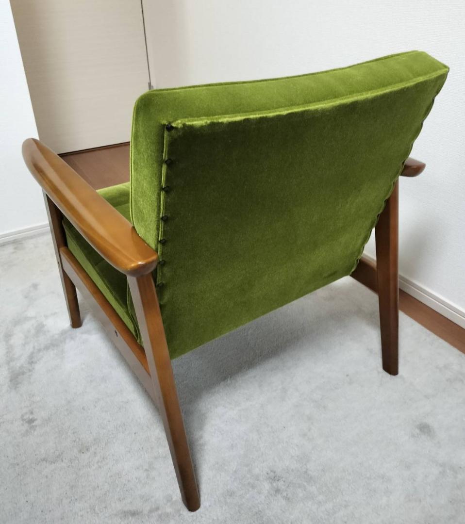 カリモク60 Kチェア　1シーター　モケットグリーン