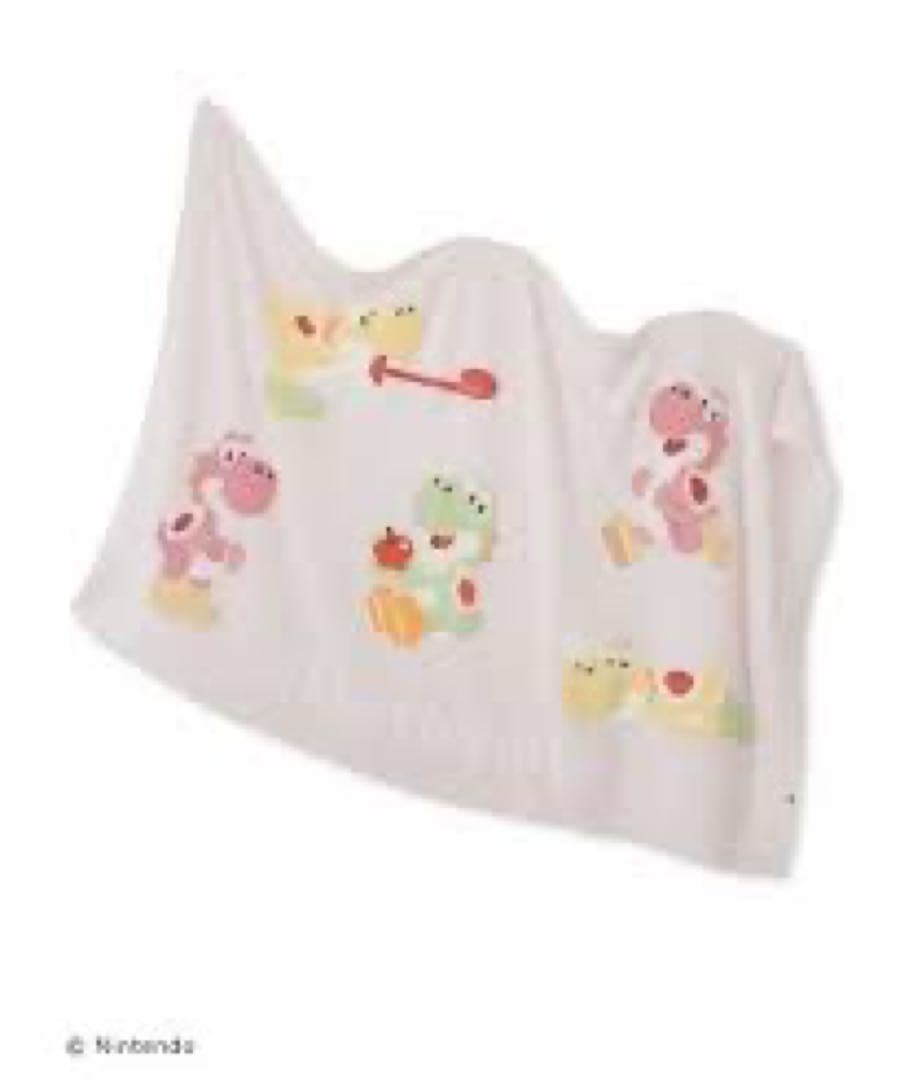 新品 GELATO PIQUE ヨッシー スーパーマリオ ブランケット ピンク