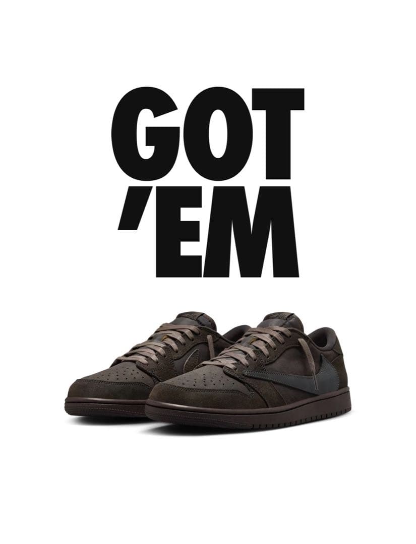 【新品未使用】 エアジョーダン1 トラヴィススコット ※返品不可