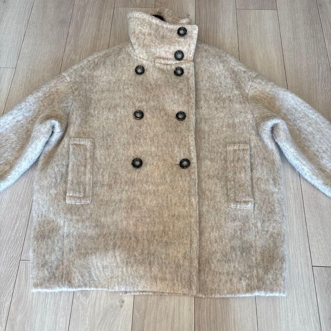 美品　コラージュ ガリャルダガランテ シャギーコート　ベージュ
