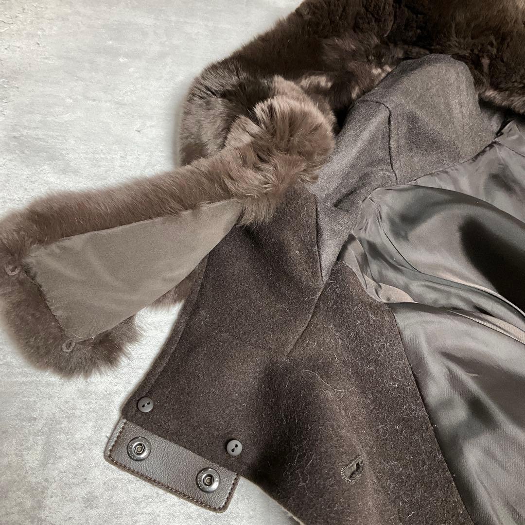 専用【K.T KIYOKO TAKASE】　アンゴラウールAラインショートコート