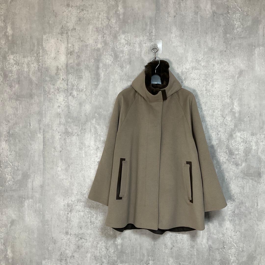 専用【K.T KIYOKO TAKASE】　アンゴラウールAラインショートコート