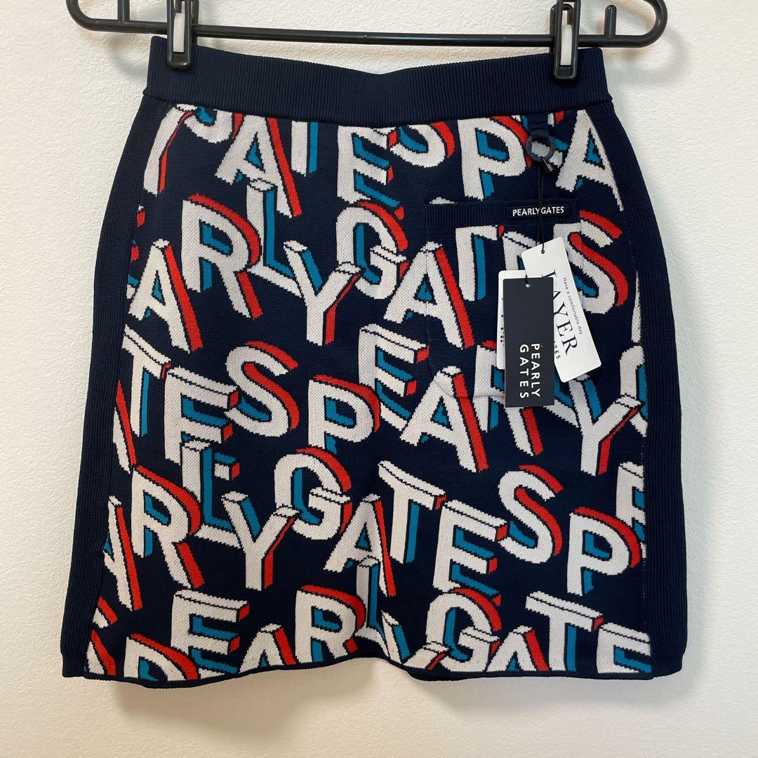 新品タグ付き❗️❗️【PEARLY GATES★】 ロゴ入りスカート