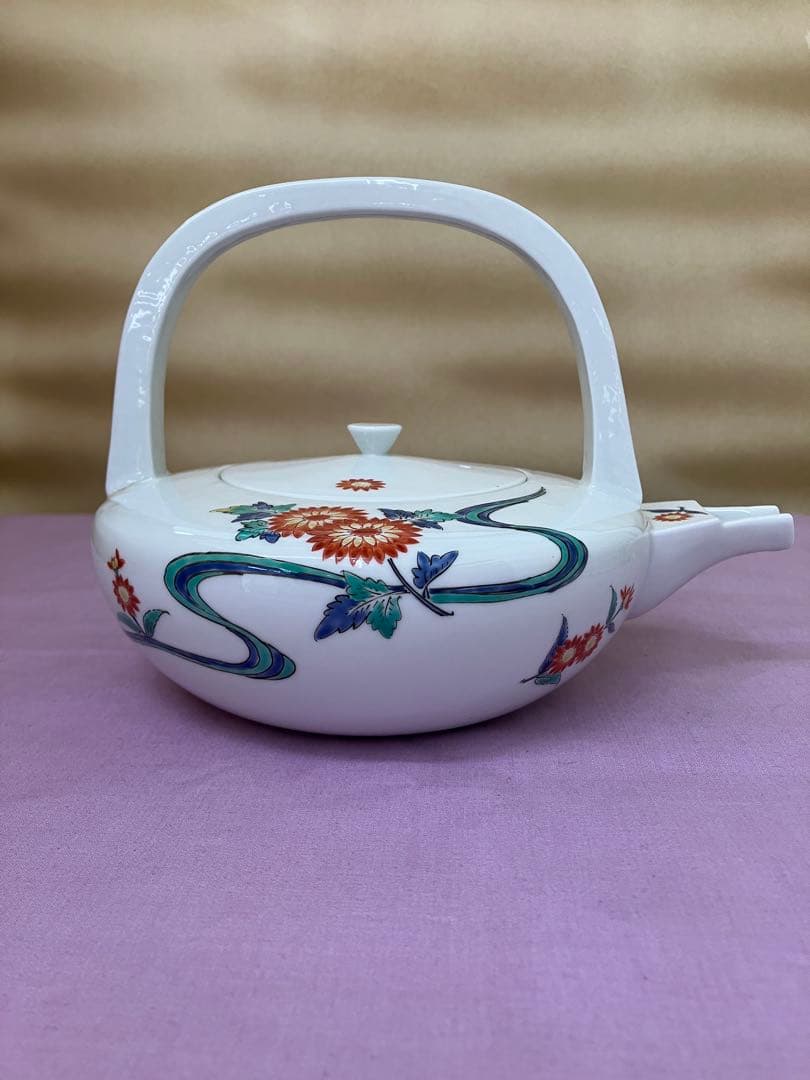 濁手　菊花文銚子