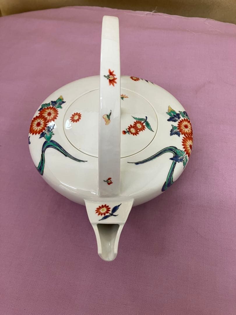 濁手　菊花文銚子