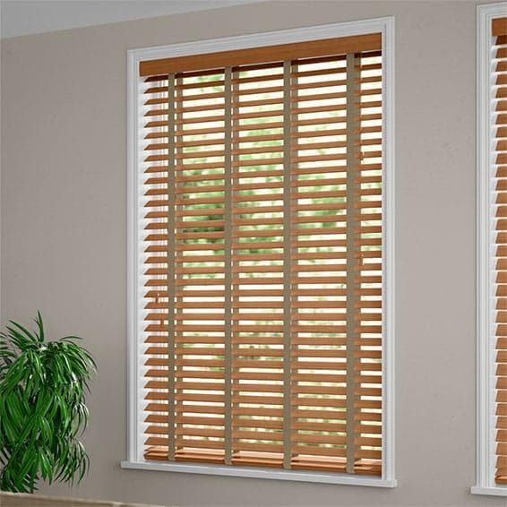 未使用　ウッドブラインド　ライトブラウン＆グレー 140×200