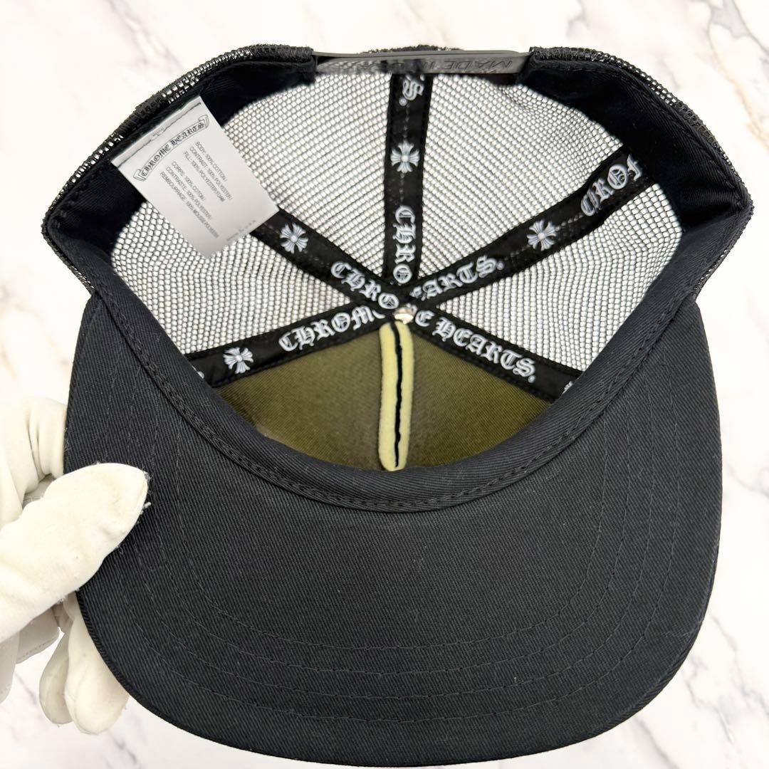 未使用】クロムハーツ トラッカー ハット キャップ ホノルル シルバー 黒