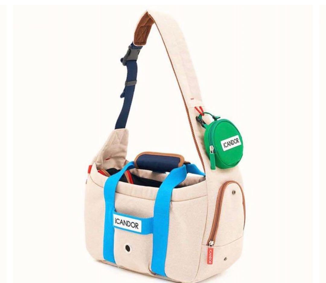 ICANDOR 小型犬キャリーバッグ ベージュ