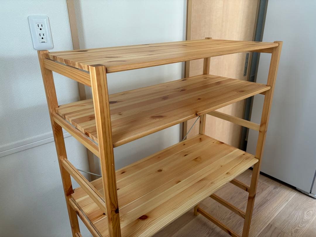 無印良品パイン材ユニットシェルフ・86cm幅・中