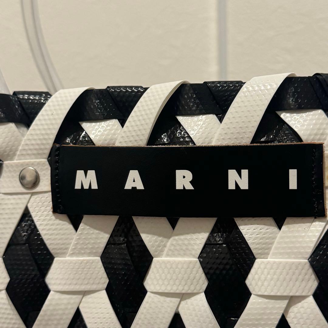 MARNI 編み込みデザイン カゴバッグ