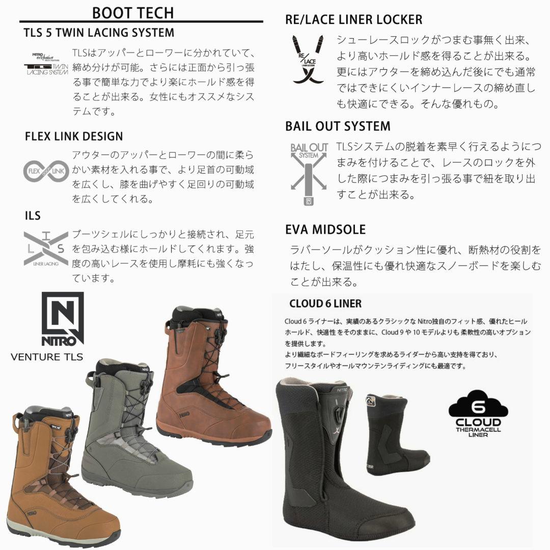 スノーボードブランドメンズブーツ NITRO/ VENTURE TLS 26.5