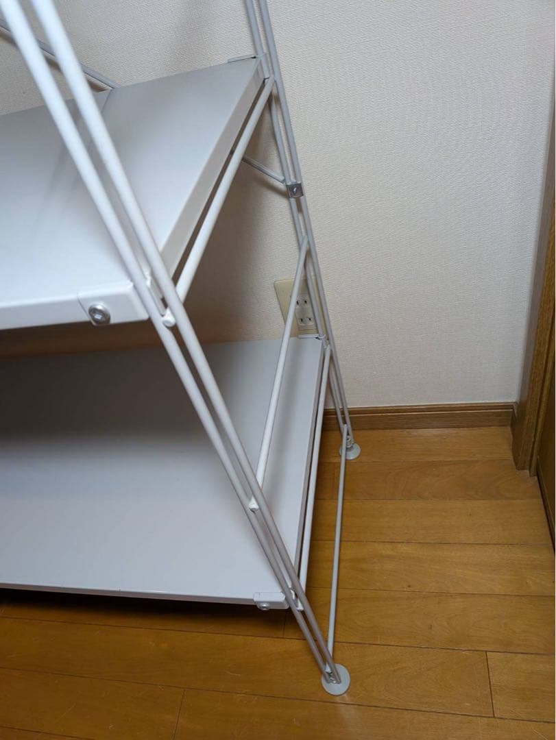 ■送料込■無印良品 スチールユニットシェルフ ワードローブ 棚 衣類収納 グレー