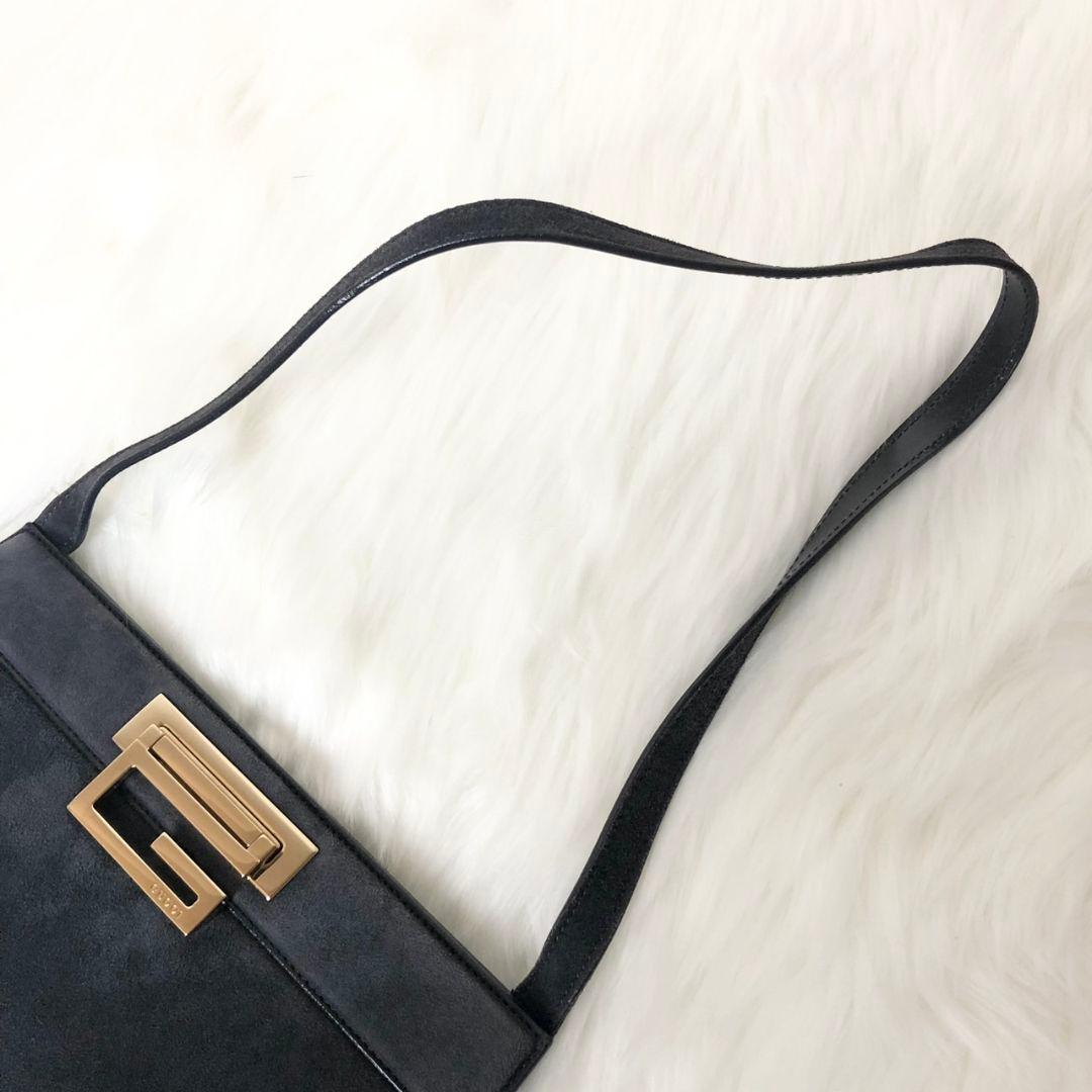 GUCCI グッチ ワンショルダーバッグ スエード ヴィンテージ グレージュ