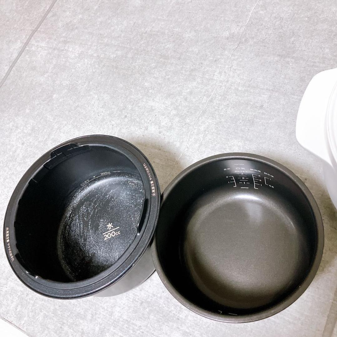 バルミューダ The Gohan K03A-WH 電気炊飯器 3合炊き ホワイト