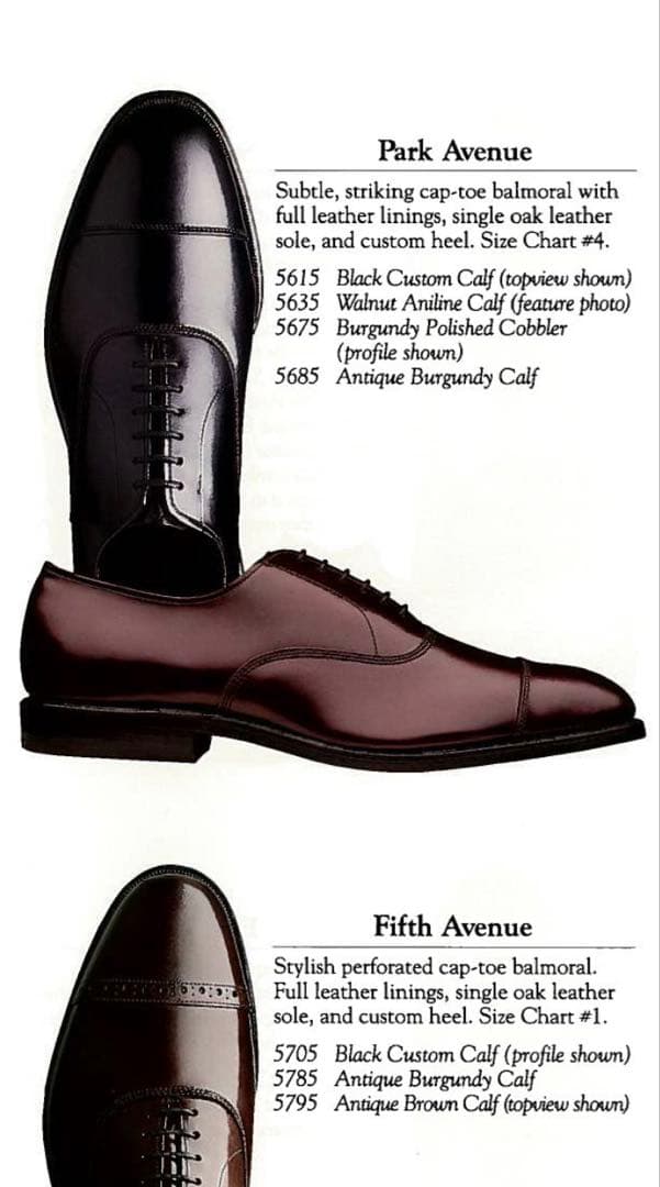靴 Allen Edmonds 5615 Park Avenue