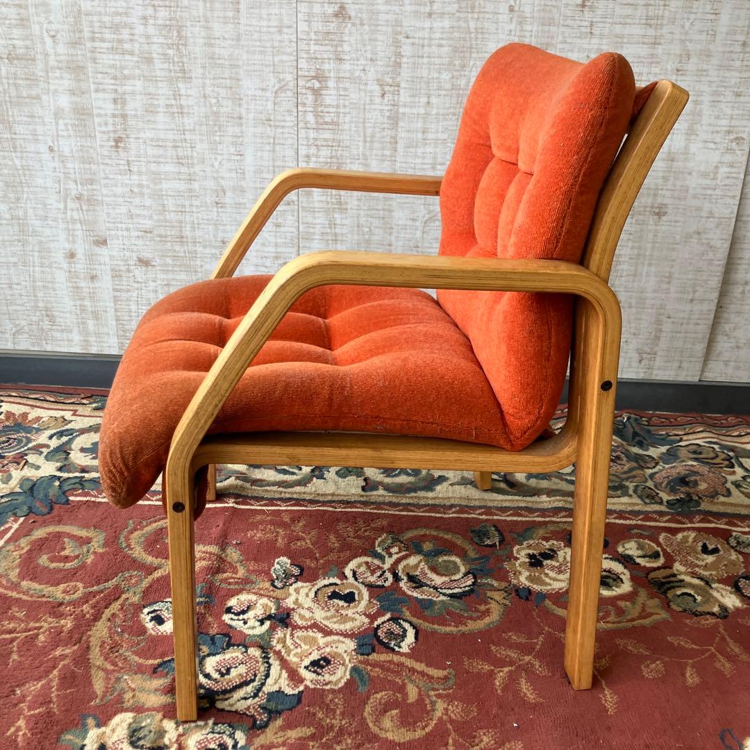 ② 天童木工 プライウッド アームチェア 一人掛けソファー ベントウッドチェアー