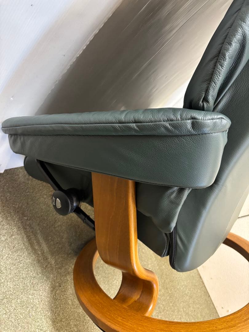 エコーネス　ストレスレスチェア　総本革　パーソナルチェア　オットマンなし