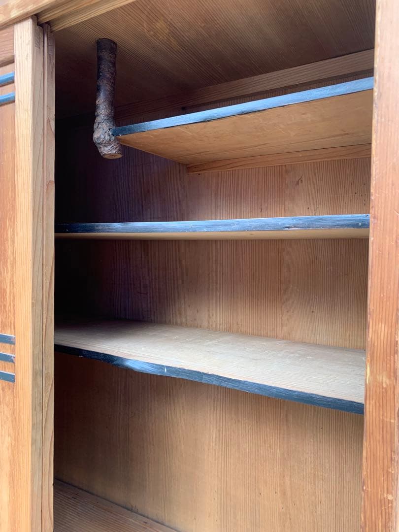 昭和　アンティーク　時代　茶棚　茶道　茶箪笥　箪笥　茶道具　飾り棚　棚　収納　和