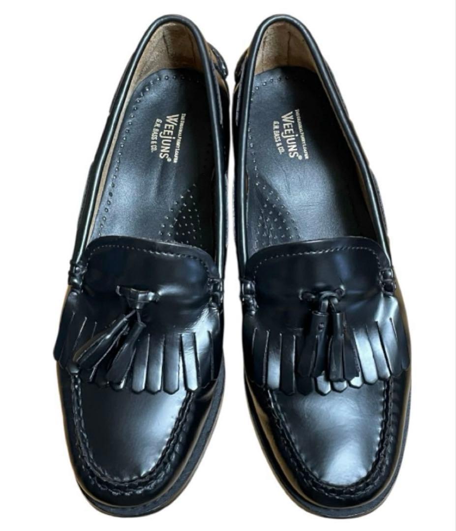 G.H.BASS WEEJUNS キルトタッセル ローファー ブラック 黒