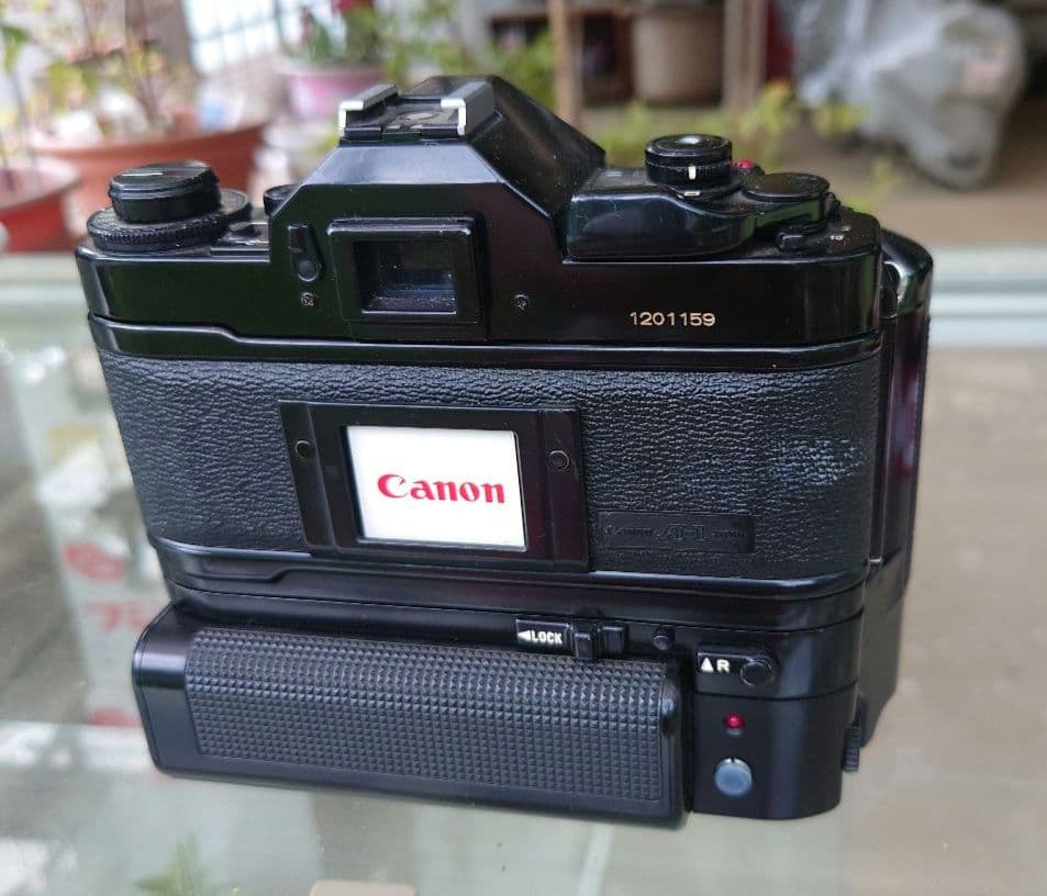 CanonA-1  フィルムカメラ　モータードライブ　シグマ16mmレンズ付き