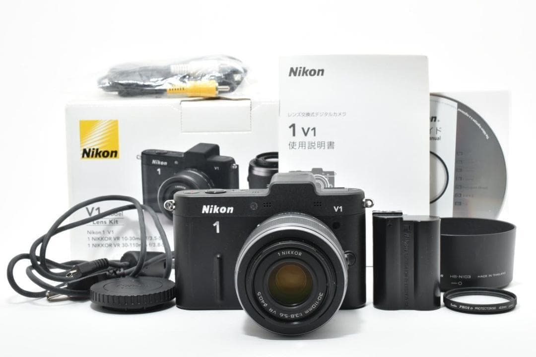 【箱付き】 Nikon ニコン 1 V1 レンズキット ミラーレス一眼カメラ